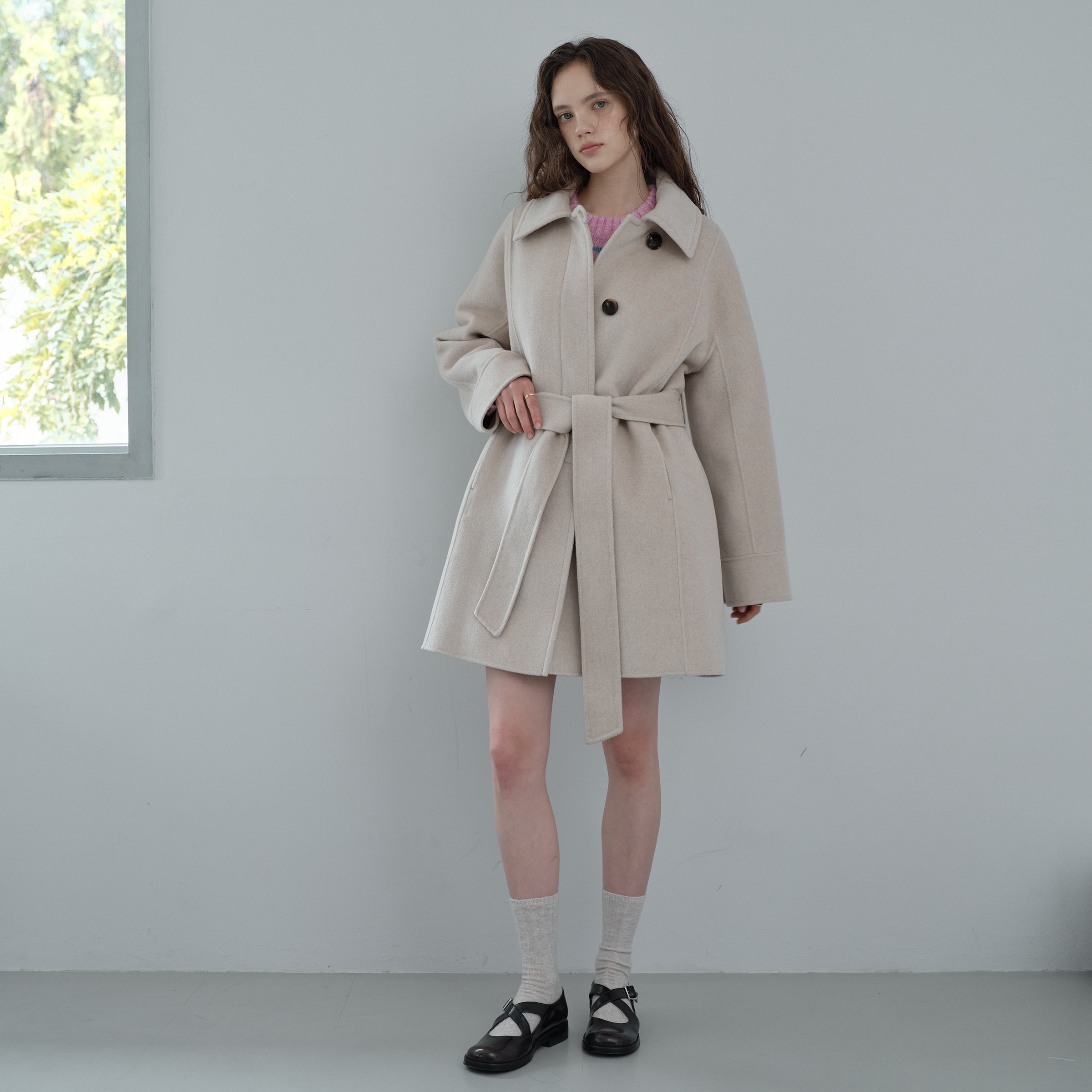 포근하고 세련된 캐시미어 하프코트, 이제 따뜻하게 입어보세요!