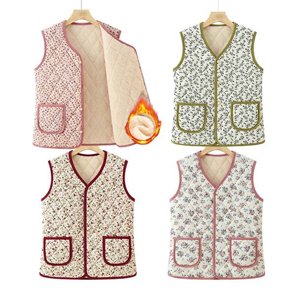 따뜻하고 가벼운 겨울 조끼, 엄마와 할머니도 좋아하는 편안한 선택!