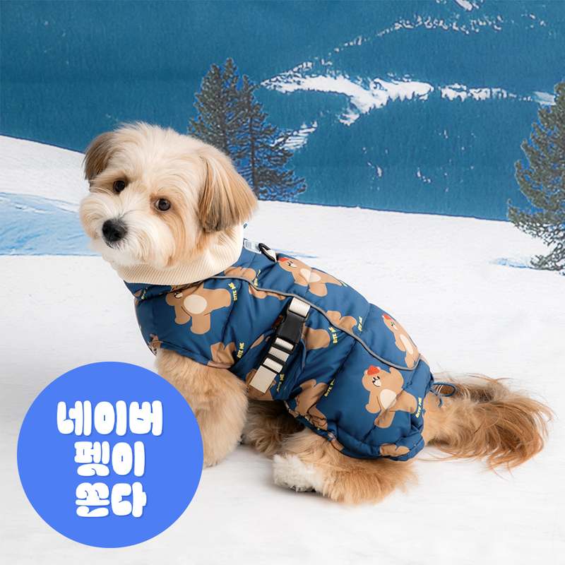 강아지 겨울철 따뜻함을 책임지는 패딩 조끼 추천!