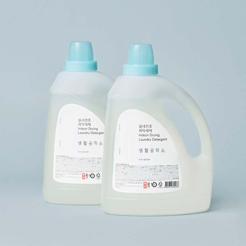 집에서 쉽게 쓰는 대용량 세탁세제, 생활공작소 실내건조 세제 추천!