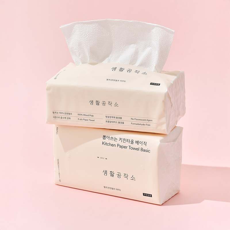 일상에서 유용하게 쓰는 뽑아쓰는 키친타올, 100매 9개 세트 추천!