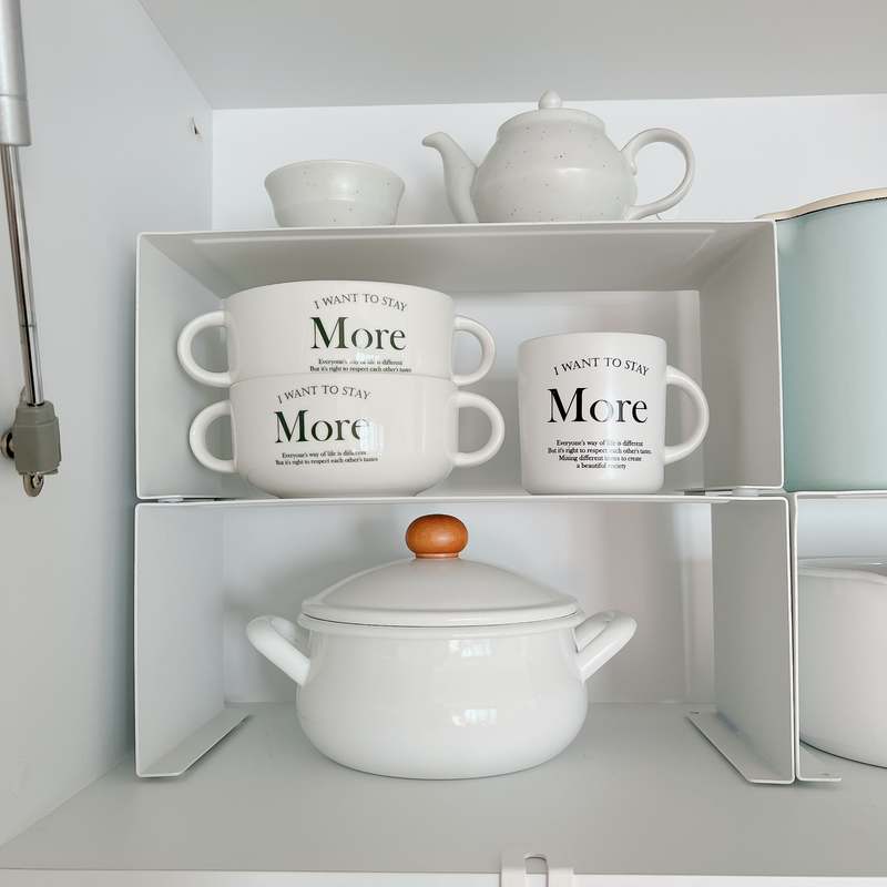 집에서 깔끔하게 정리하는 그릇 선반, 디귿선반으로 쉽고 빠르게!