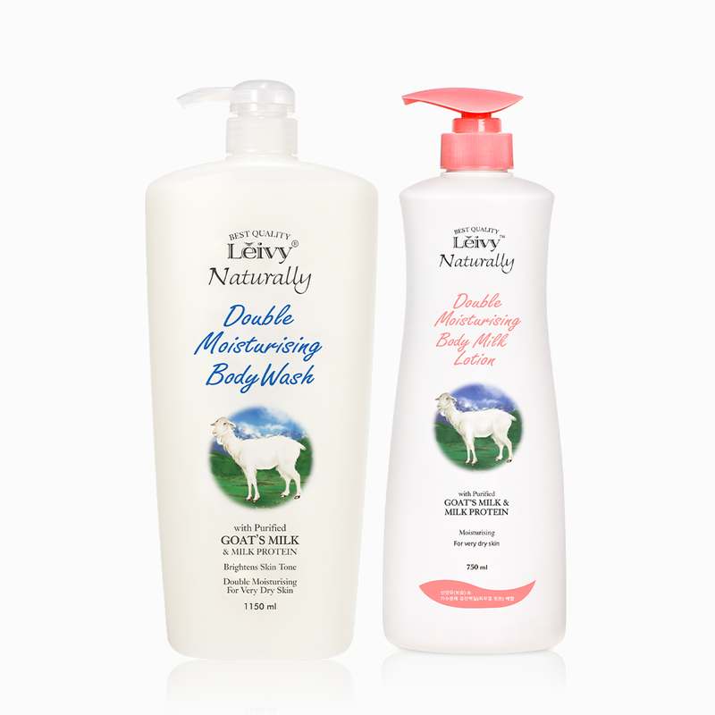 집에서 피부를 부드럽게 가꾸는 산양유 바디워시와 로션 세트 추천