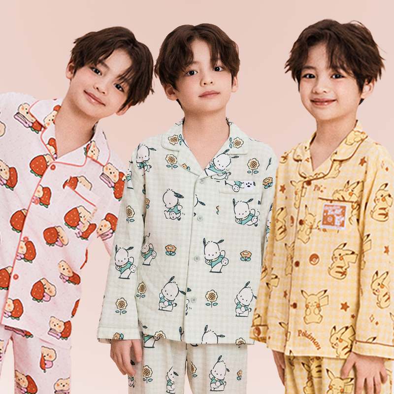 아이들이 좋아하는 콜라보 긴팔 파자마, 지금 바로 만나보세요!