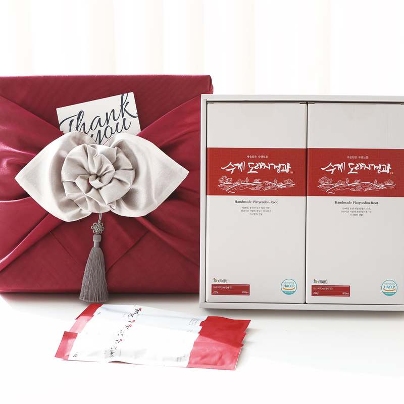 명절 선물로 딱 좋은 국산 수제 도라지정과, 정성 가득한 한과 선물 세트