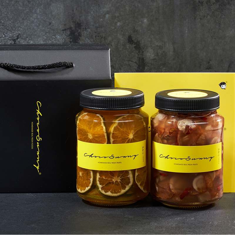 집에서 즐기는 건강한 과일차, 수제 배도라지대추생강청과 청귤청 선물세트 추천