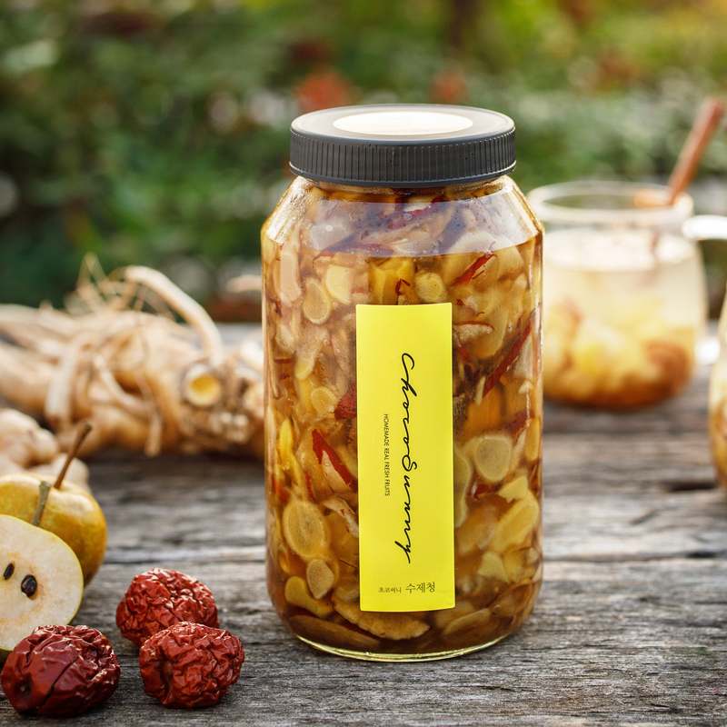 집에서 즐기는 건강한 과일청, 배도라지대추생강청으로 더 맛있게!