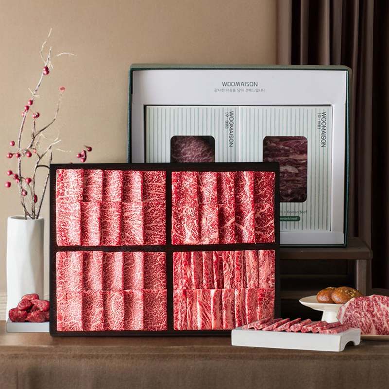 명절 선물로 딱 좋은 1등급 한우 세트, 마장동 소고기 구이용 추천!