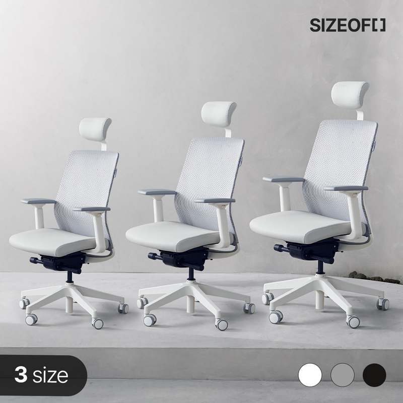 편하게 앉을 수 있는 사무용 메쉬 의자, 크기별로 골라보세요!