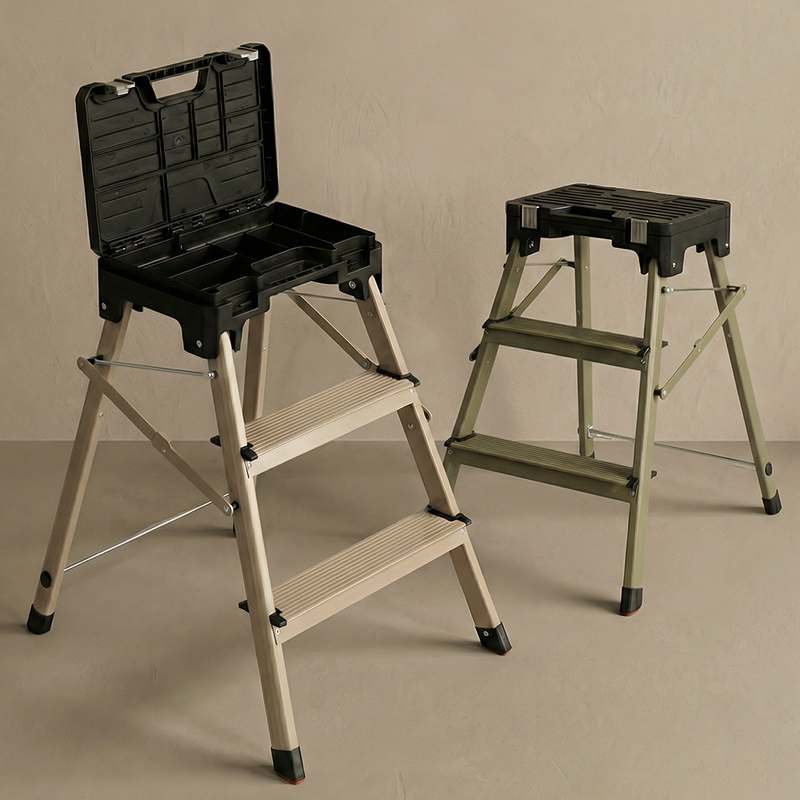 집에서 간편하게 사용하는 접이식 알루미늄 사다리 추천! 안전하고 튼튼한 3단 계단