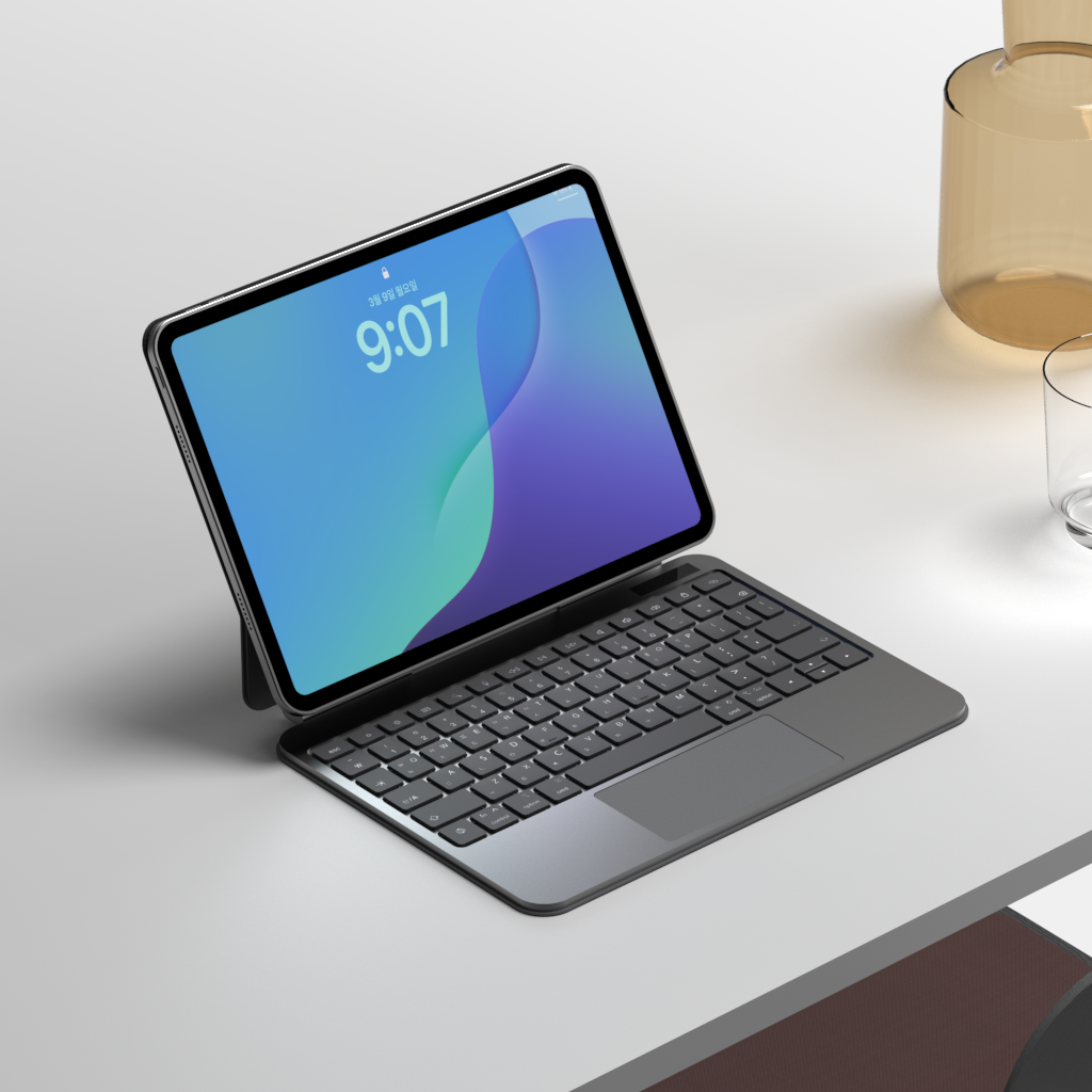 아이패드 에어 M1 5세대에 딱 맞는 블랙 키보드 케이스, 이렇게 선택하세요!