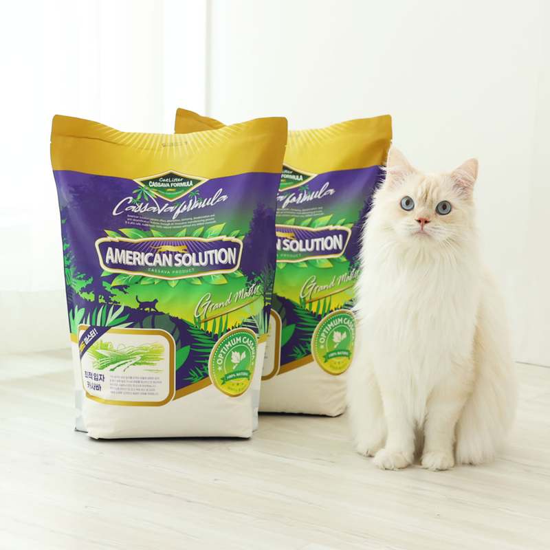 편하게 쓰는 고양이 모래, 브라질산 카사바로 만든 먼지 없는 제품 추천!