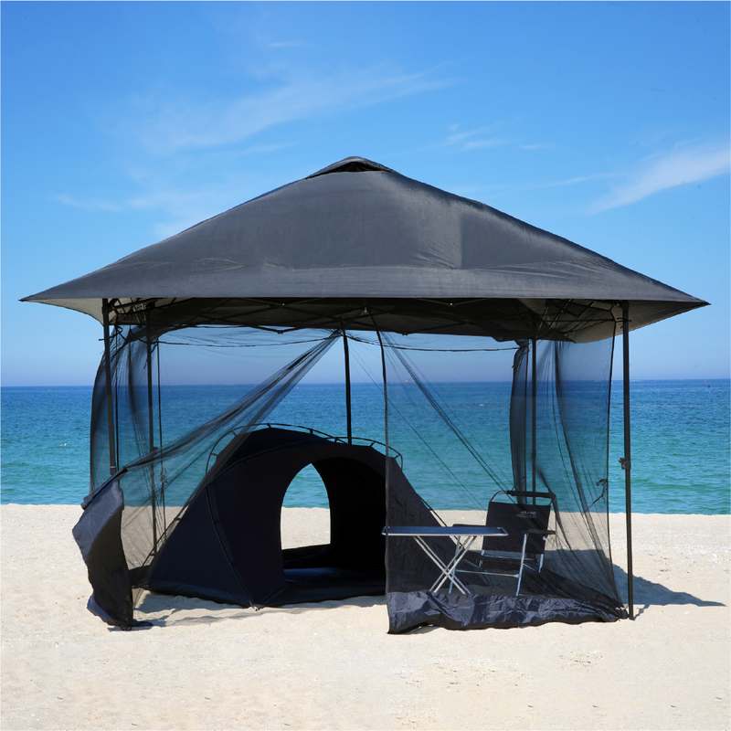 가볍고 튼튼한 캐노피 텐트, 캠빌 사갓 3M 블랙 에디션으로 준비하세요!