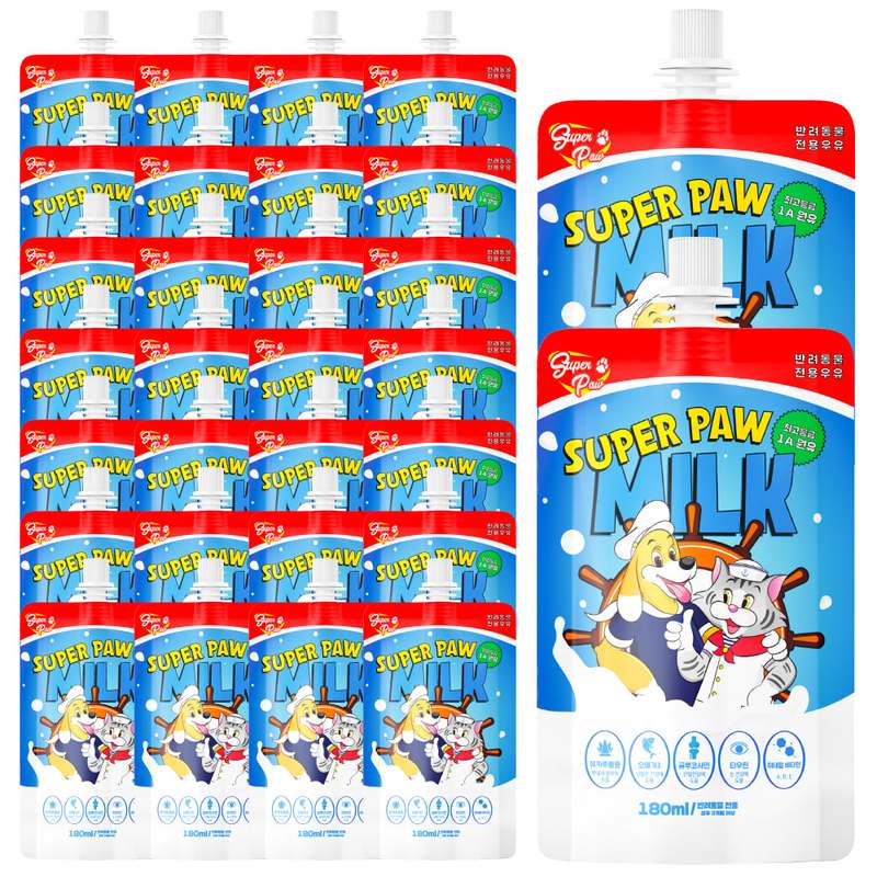 반려동물 건강을 챙기는 간편한 방법, 슈퍼포우 펫밀크 강아지와 고양이 우유