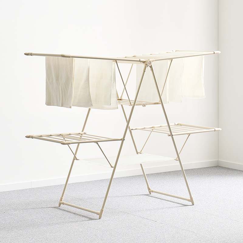 튼튼하고 넉넉한 크기의 접이식 빨래건조대, 집안 곳곳에 편리하게 사용하세요!