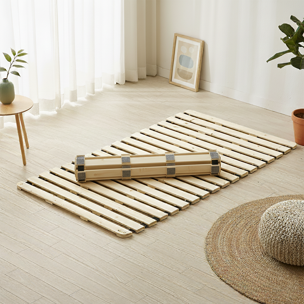 편하게 누울 수 있는 원목 침대 받침대, 싱글 사이즈로 딱 좋아요!