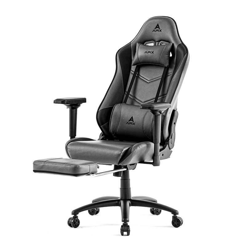 게이밍 의자 GC001울프FR, 발받침까지 갖춘 편안한 자리