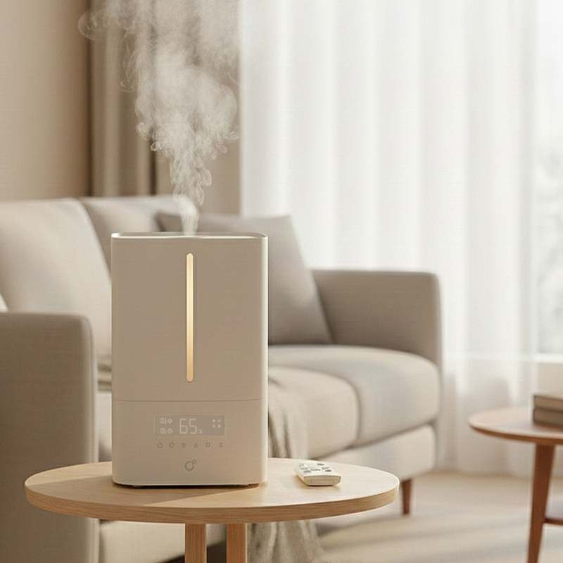 집에서도 간편하게 사용하는 저온 가열 가습기, 정말 좋아요!