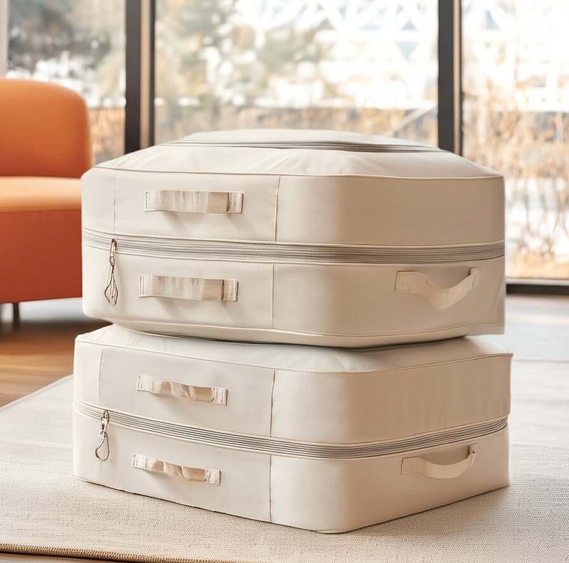 이불 정리와 공간 활용이 한 번에 되는 압축팩 세트 추천!