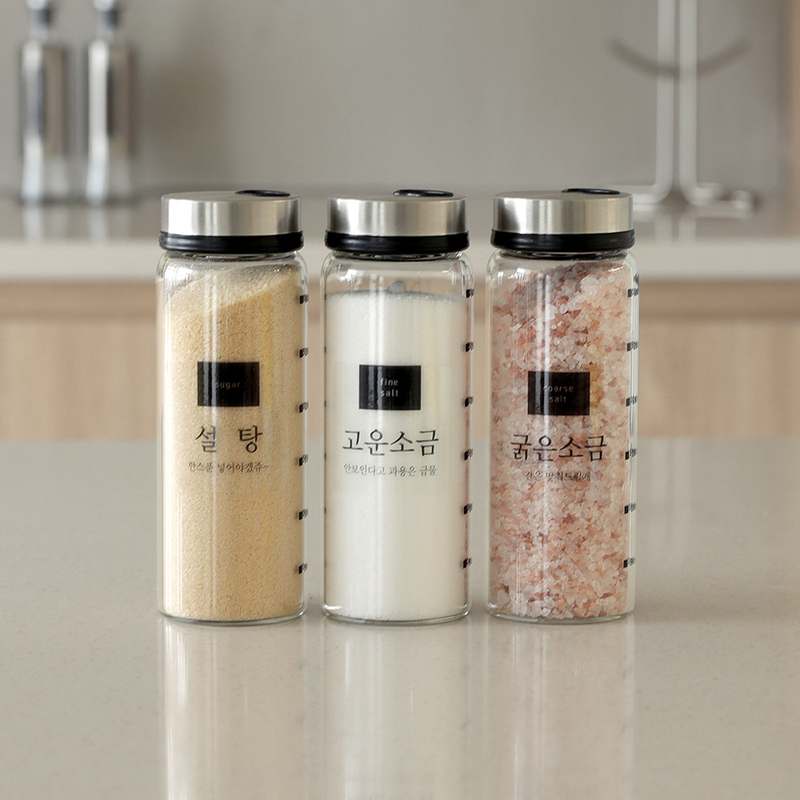 가정에서도 쉽게 쓰는 내열 유리 양념통, 깔끔하게 조절하는 방법!