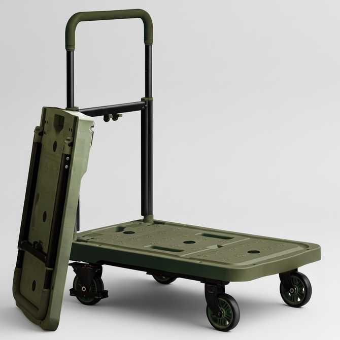 쉽고 편하게 사용할 수 있는 접이식 카트, 시장이나 쇼핑몰에서 딱 좋아요