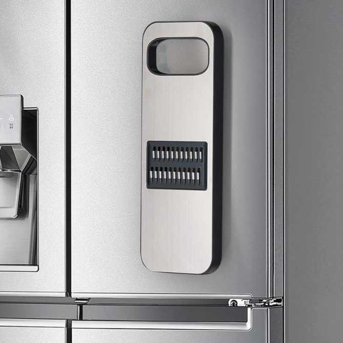 냉장고에 딱 붙는 스테인리스 채칼 세트, 간편하게 야채 썰기!