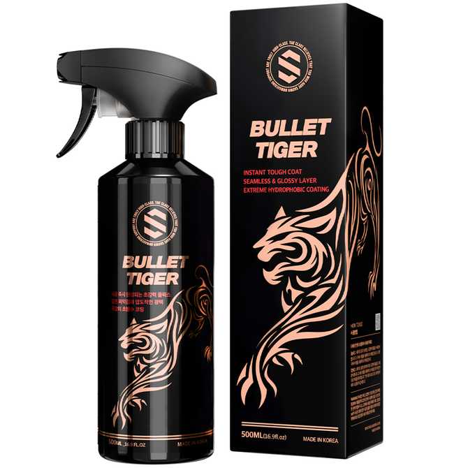 쉽고 빠르게 유리막코팅하는 방법, 더클래스 불렛 타이거 물왁스 퀵디테일러