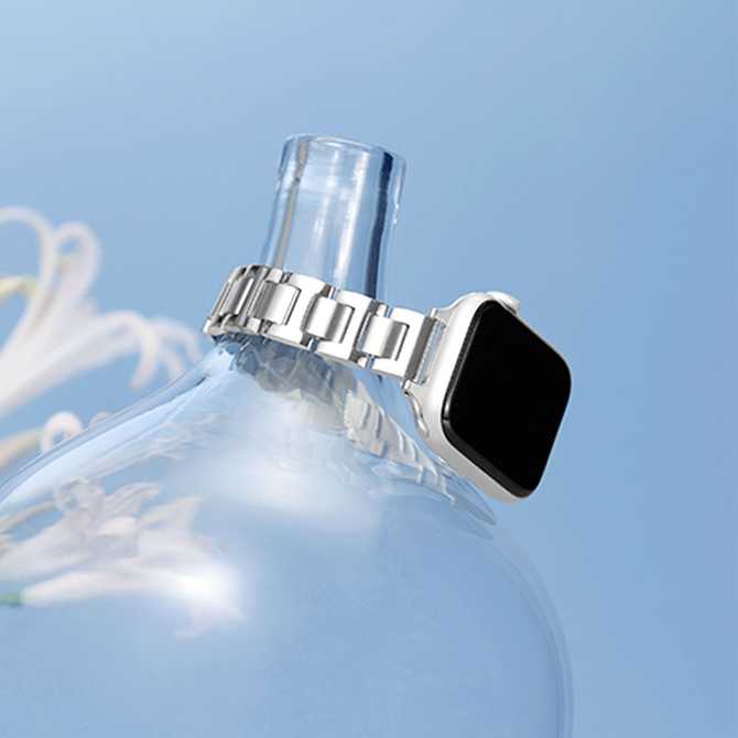 애플워치 호환 메탈 슬림 스트랩, 깔끔하고 세련된 선택