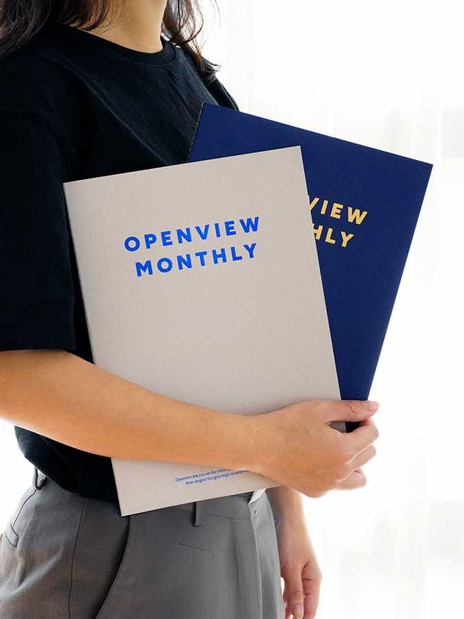 큰 사이즈로 한눈에 쏙! 리훈 오픈뷰 먼슬리 다이어리 라지 플래너