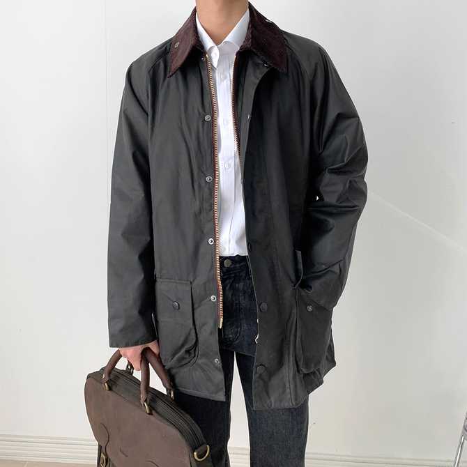 남녀 모두 입기 좋은 왁스 자켓, 세이지 컬러로 스타일 업!