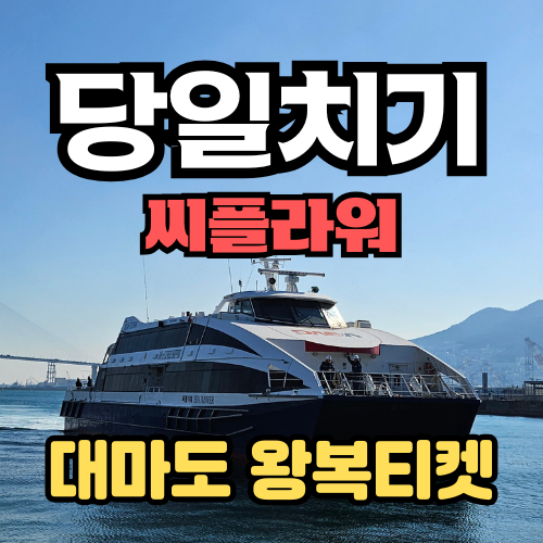 대마도 하루 여행, 배편으로 편하게 떠나보는 방법