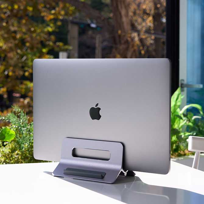 책상 위 노트북 거치대, 세로로 세우는 맥북·맥미니 스탠드 추천