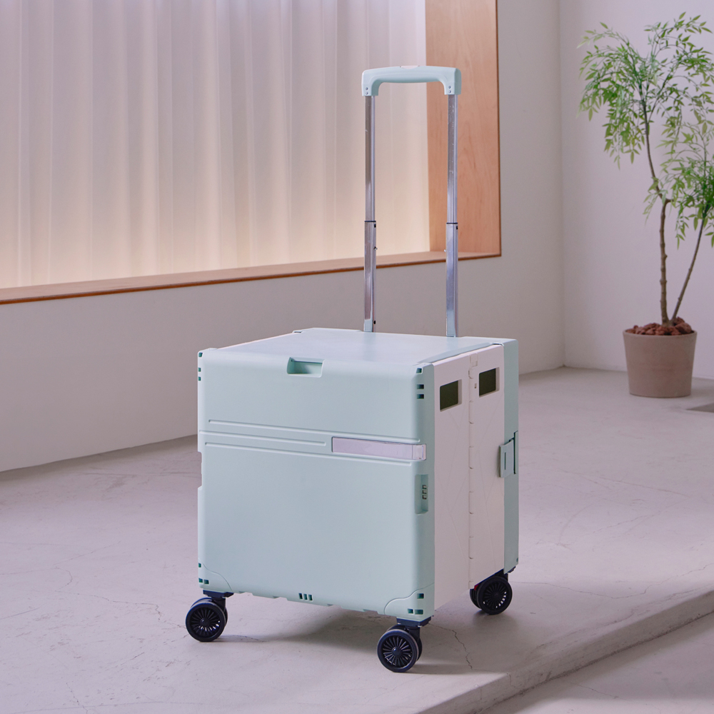 랄라 접이식카트 박스 시장 장바구니캐리어 마트 손수레 핸드 쇼핑 폴딩카트 4바퀴L