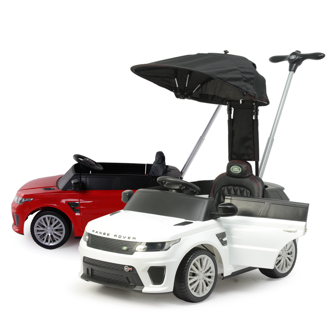 아이들이 좋아하는 레인지로버 이보크 유아 전동 푸쉬카, 방풍커버까지 챙겼어요!