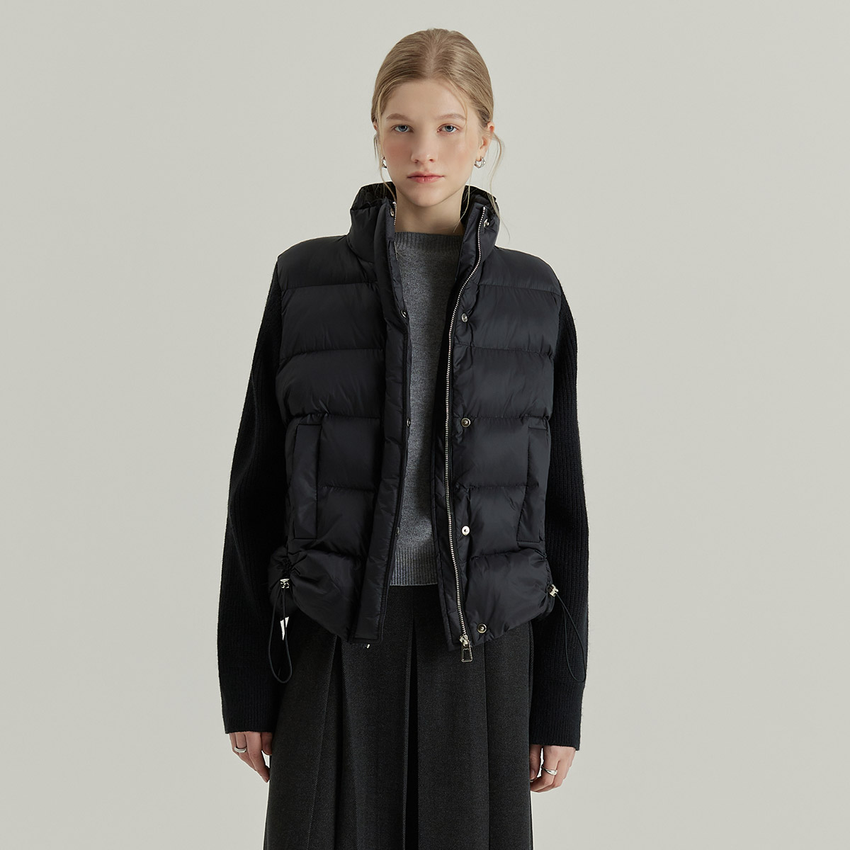 편하게 입기 좋은 니트 패딩, 클라비스 제품 추천해요!