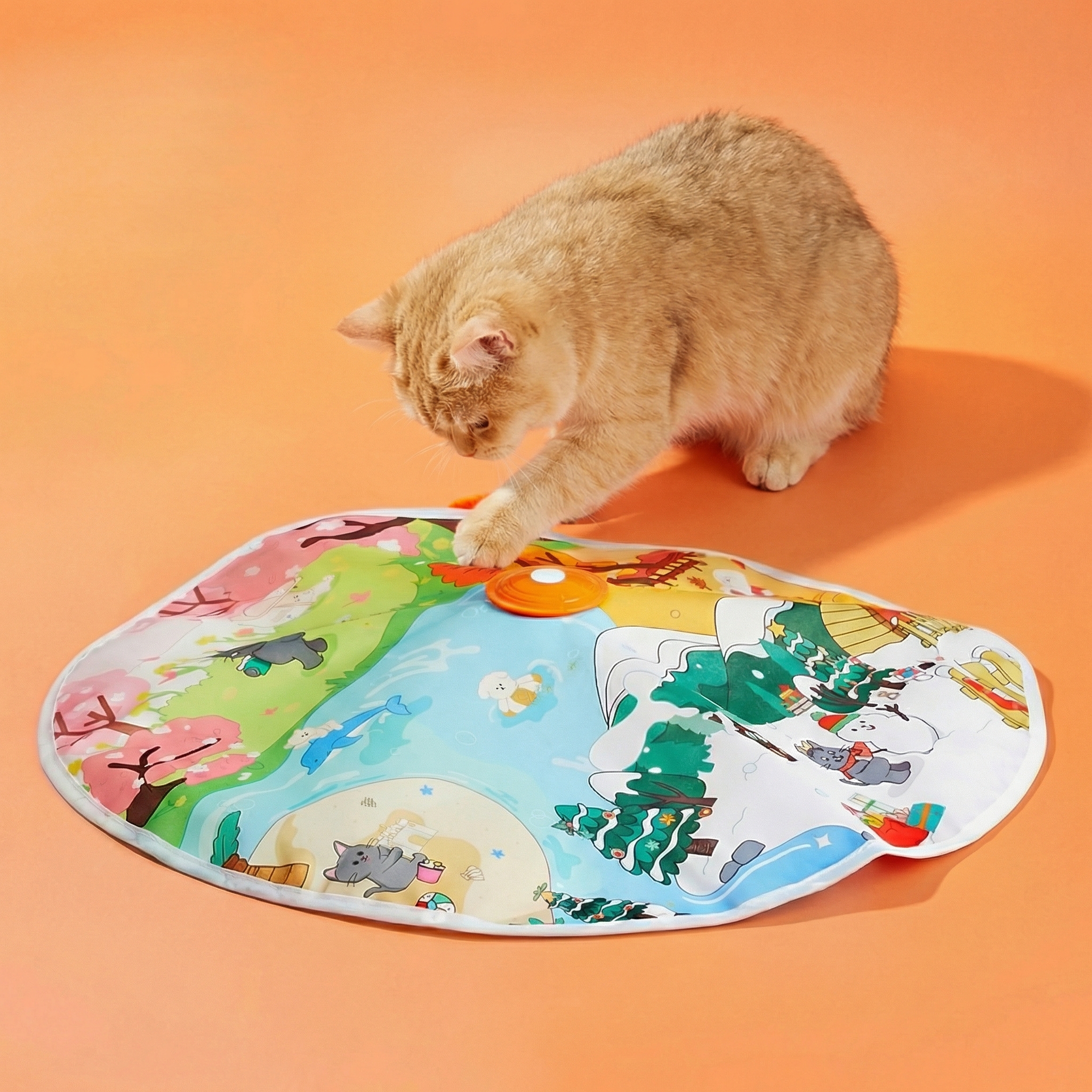 우리 고양이도 좋아하는 움직이는 자동 꼬리잡기 장난감, 한번 살펴보세요!