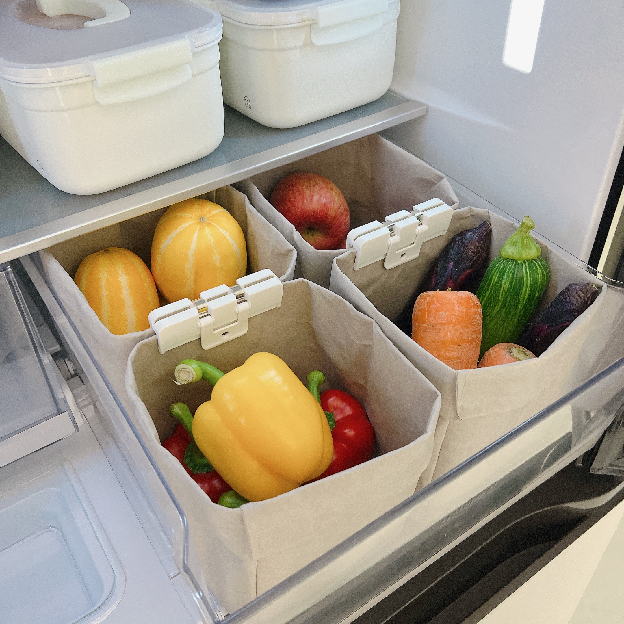 냉장고 정리의 핵심! 야채와 감자를 깔끔하게 보관하는 방법