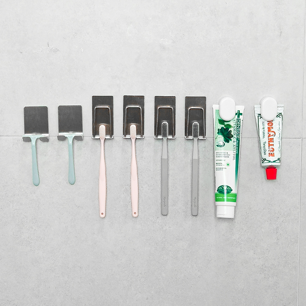 쉽고 깔끔하게 정리하는 칫솔과 치약, 면도기 거치대 추천