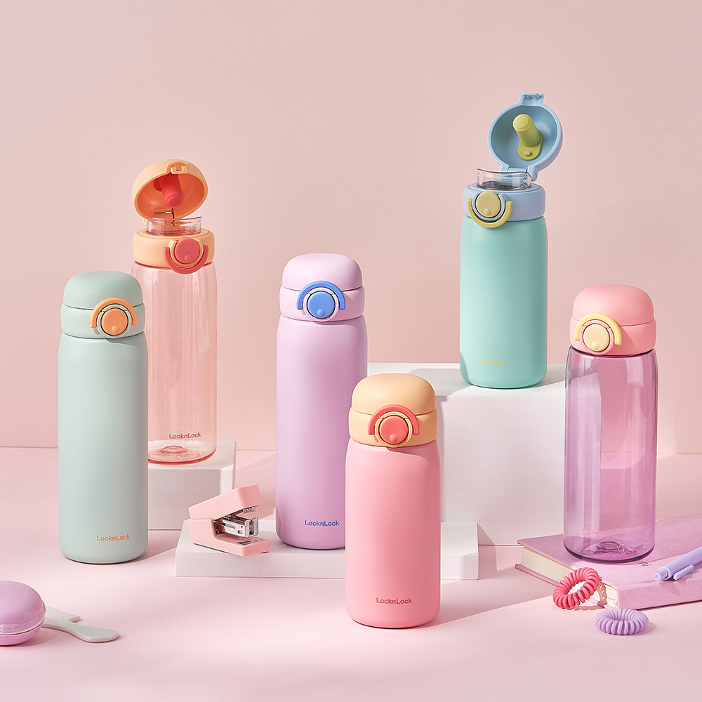 아이들이 좋아하는 귀여운 원터치 텀블러, 안전하고 편리하게 사용하세요!