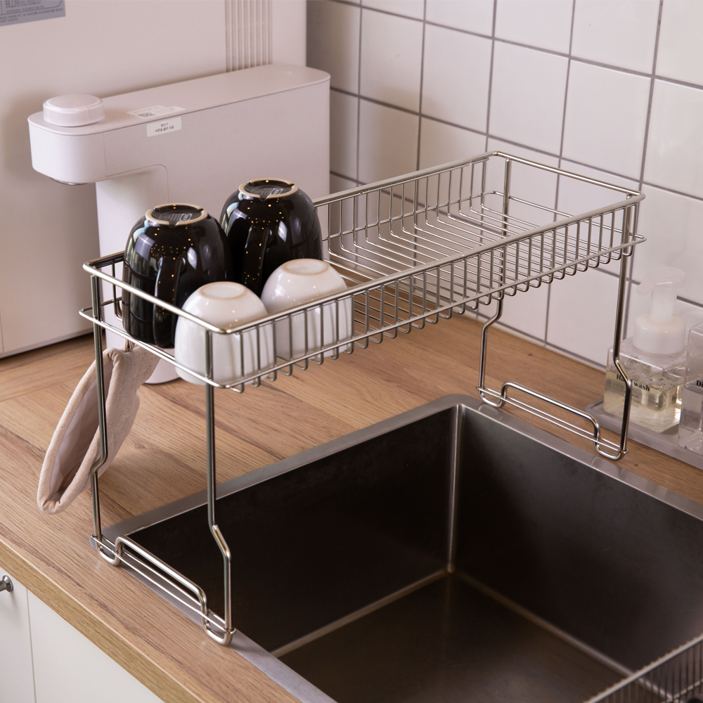 좁은 공간도 걱정 없는 슬림 식기건조대, 확장형으로 더 편리하게!