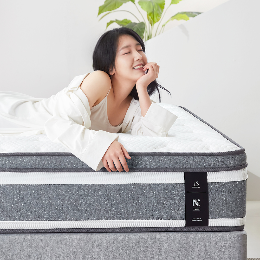 허리 건강에 딱 맞는 단단한 포켓 스프링 침대, 편안한 호텔 스타일 매트리스 추천
