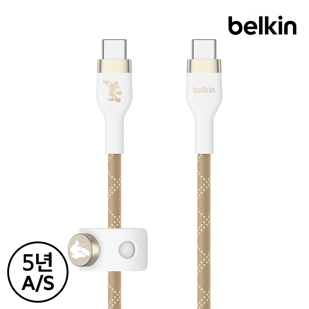 디즈니 미키 캐릭터가 귀여운 C to C 충전 케이블, 빠르고 안전하게 사용하세요!