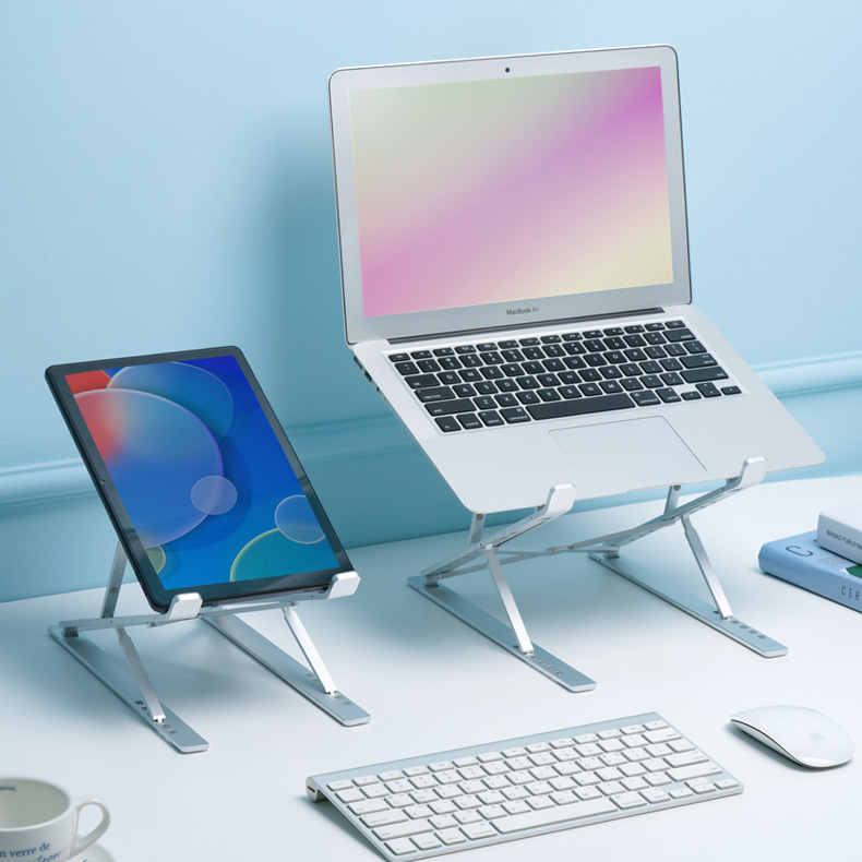 일상에서 딱 맞는 노트북 거치대, 알루미늄으로 깔끔하게!