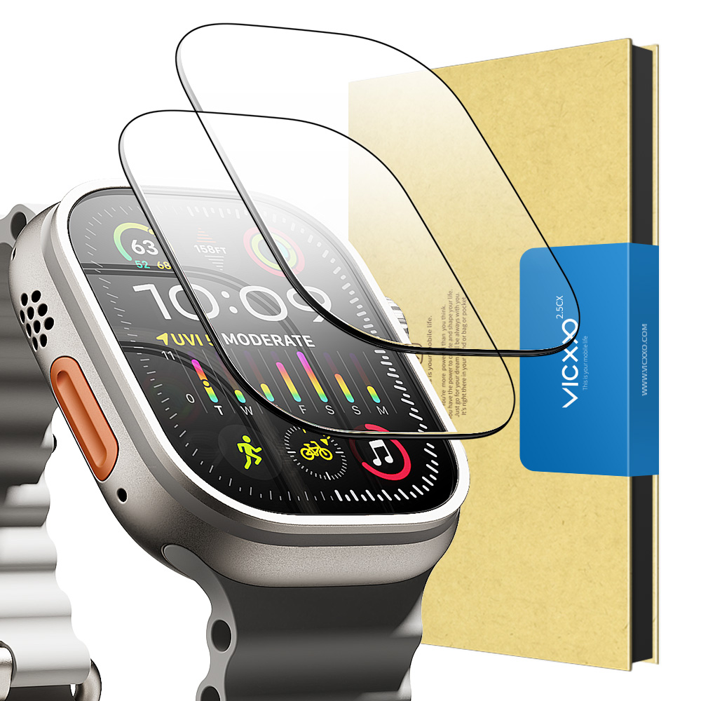 애플워치 울트라 3 2 1용 강화유리 필름, 두 장으로 더 안전하게!