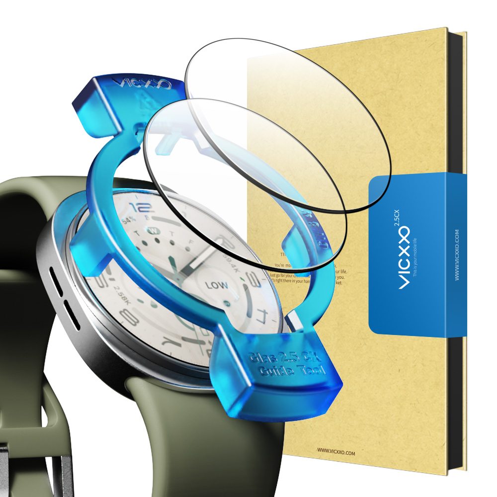 갤럭시워치8에 딱 맞는 강화유리 필름, 두 장으로 더 안전하게!