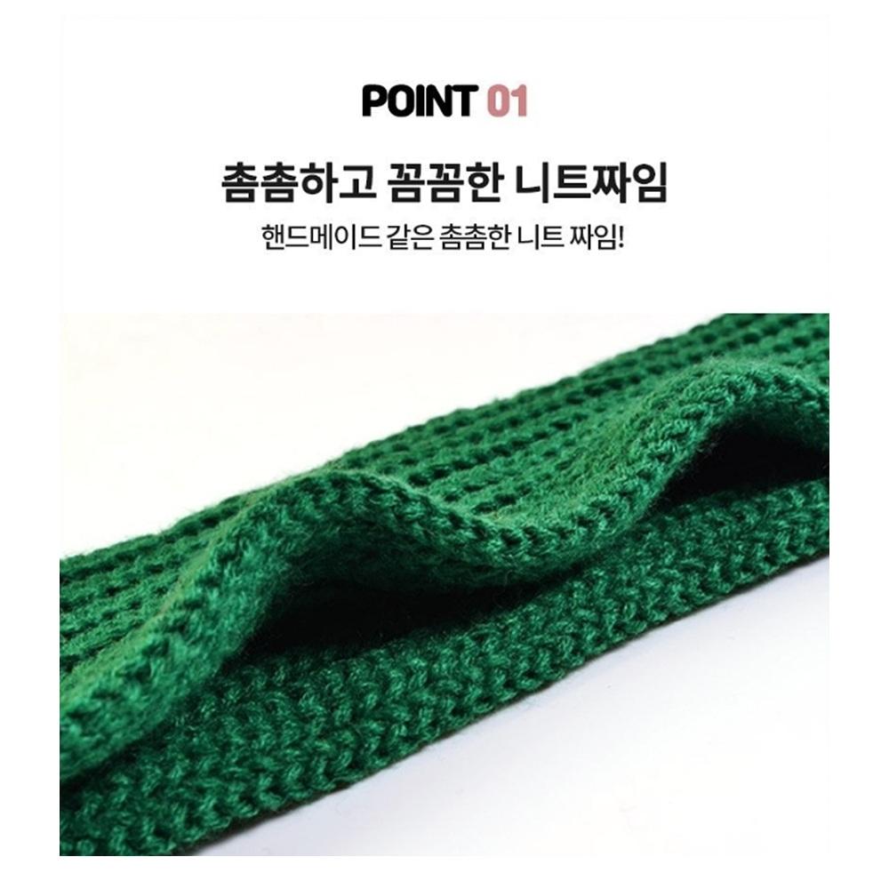 남성용 가볍고 따뜻한 손뜨개 숏 목도리 추천