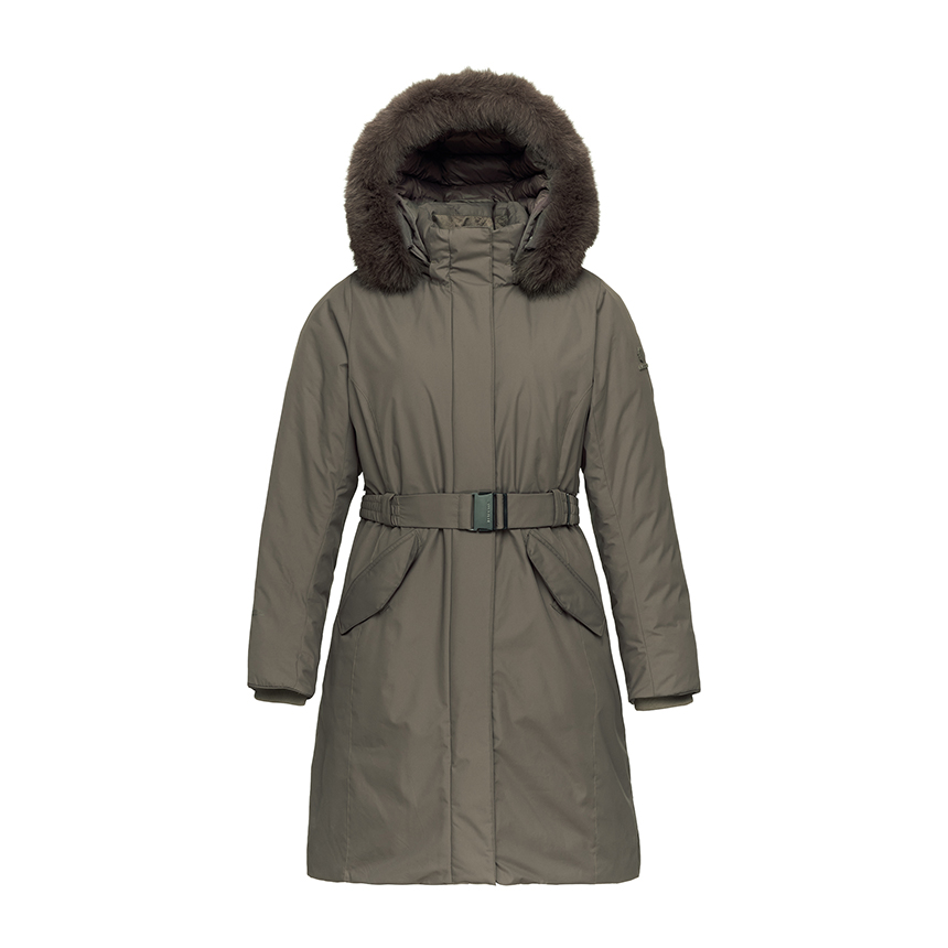 포근하고 스타일리시하게! 여성용 구스 롱 다운벨트 패딩