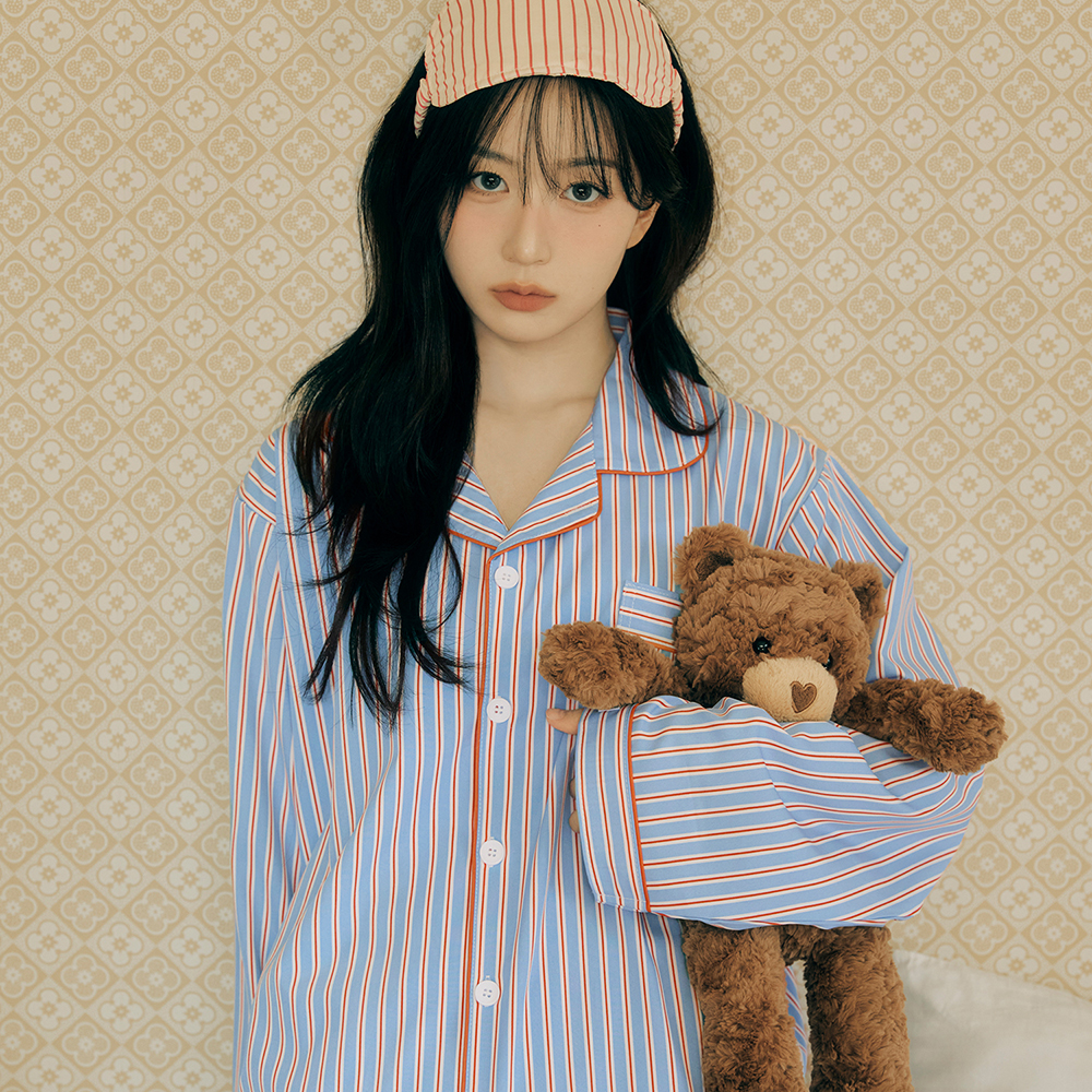 편안한 밤을 위한 실크 느낌 잠옷 세트, 집에서도 스타일리시하게!