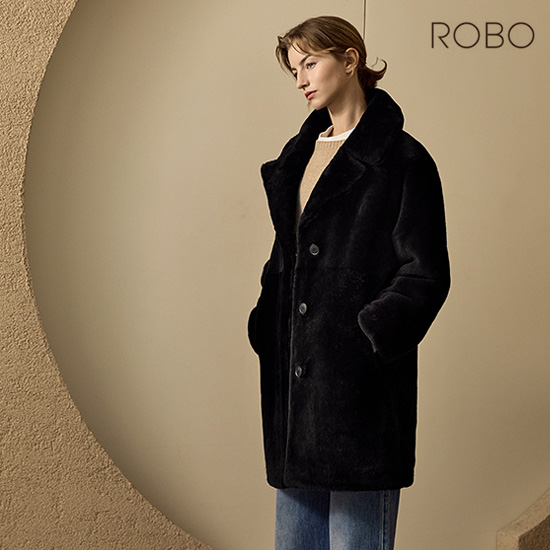 편하게 입기 좋은 스페인산 리버시블 하프 무스탕 코트 추천