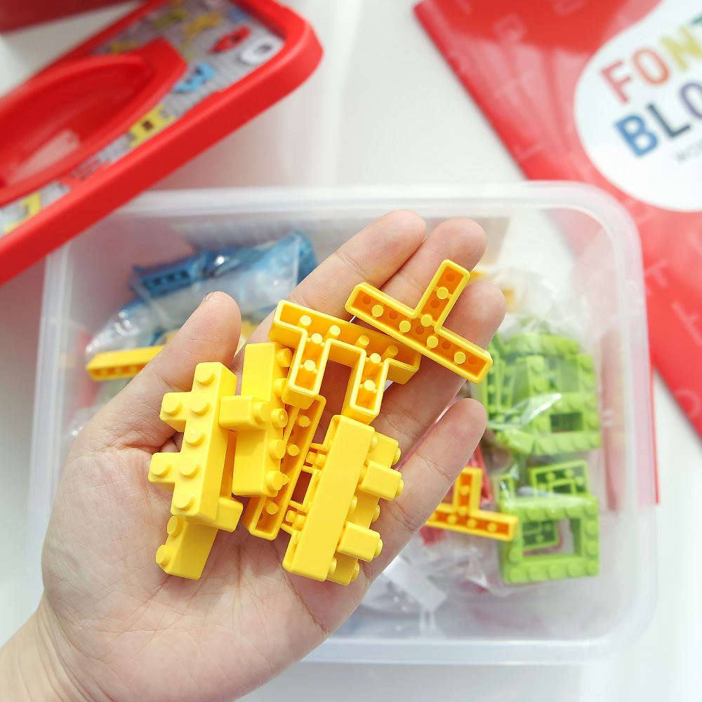쉽고 재미있게 배우는 숫자와 글자 블록 세트, 레고 호환 가능해요!